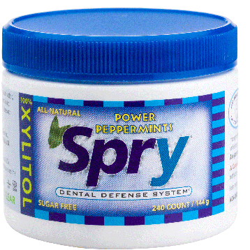 Spry Mints 100% Xylitol Peppermint 240 Count by Xlear