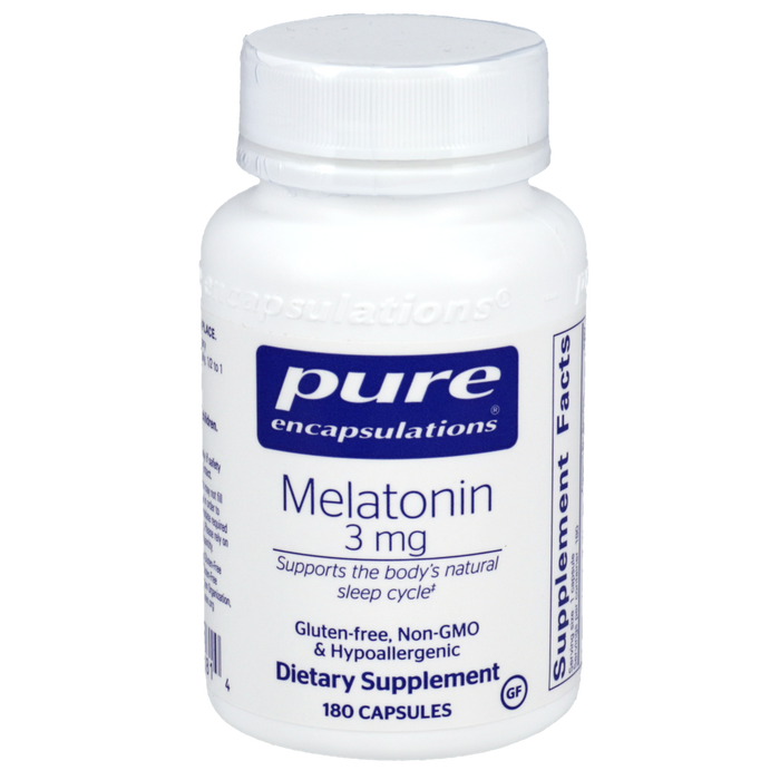 Melatonin 3 mg 180 vegetarian capsules by Pure Encapsulations