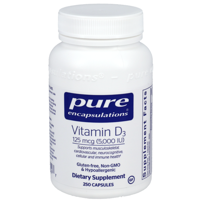 Vitamin D3 5000 IU 250 vegetarian capsules by Pure Encapsulations