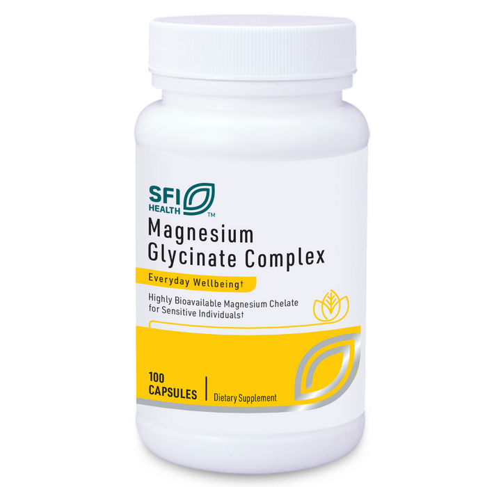 Magnesium Glycinate Complex 100 vegetarian capsules by SFI Labs (Klaire Labs)