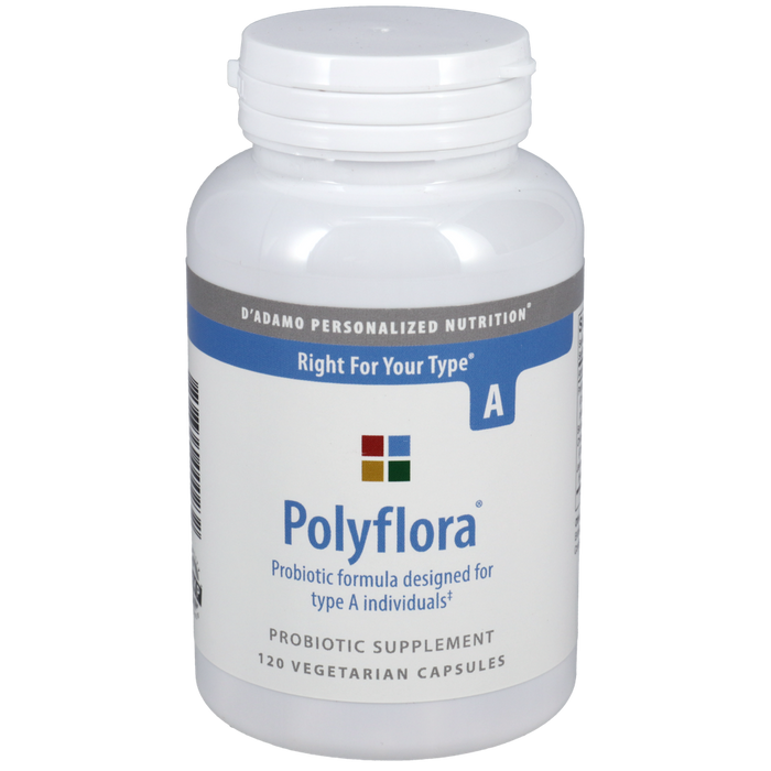 Polyflora Probiotic (Type A) 120 vegetarian capsules by D'Adamo Personalized Nutrition