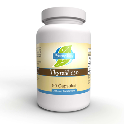 Thyroid 130 mg 90 Capsules by Priority One