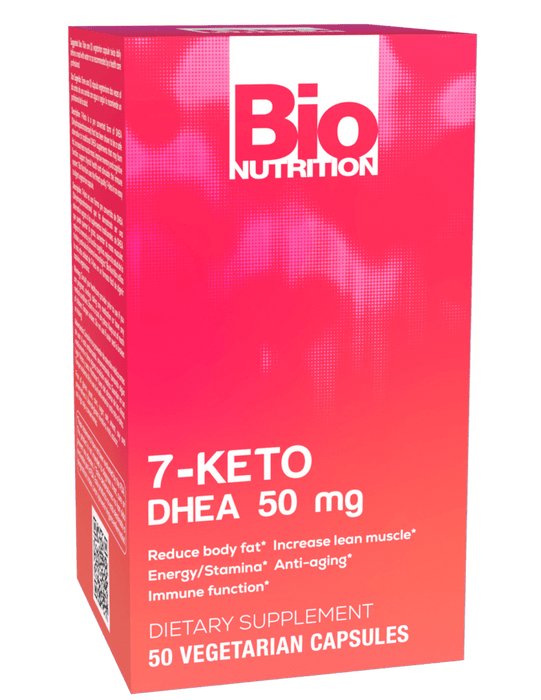 7-Keto DHEA 50mg 50 Vegetarian Capsules by Bio Nutrition