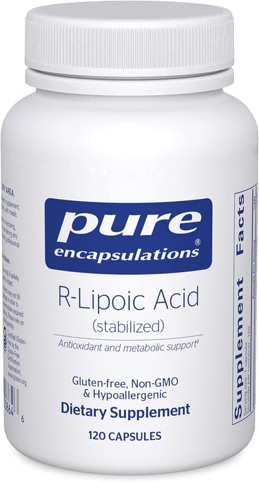 R-Lipoic Acid stabilized 120 vegetarian capsules by Pure Encapsulations