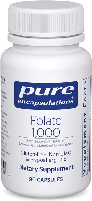 Folate 1,000 90 capsules by Pure Encapsulations