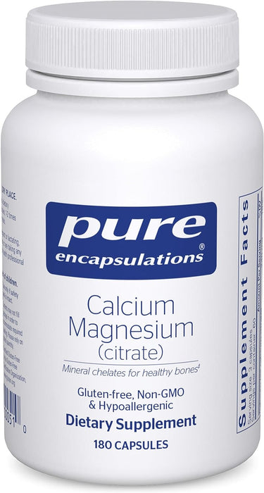 Calcium Mag Citrate 80 mg 180 vegetarian capsules by Pure Encapsulations