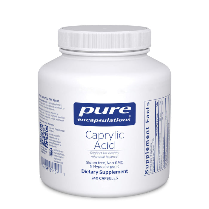 Caprylic Acid 240 vegetarian capsules by Pure Encapsulations