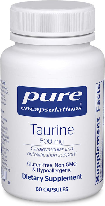 Taurine 500 mg 60 vegetarian capsules by Pure Encapsulations