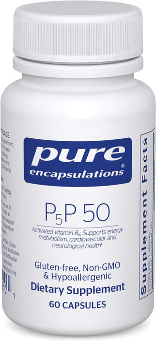 P5P50 activated B-6 60 vegetarian capsules by Pure Encapsulations