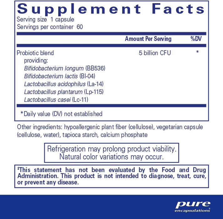 Probiotic IMM 60 capsules by Pure Encapsulations