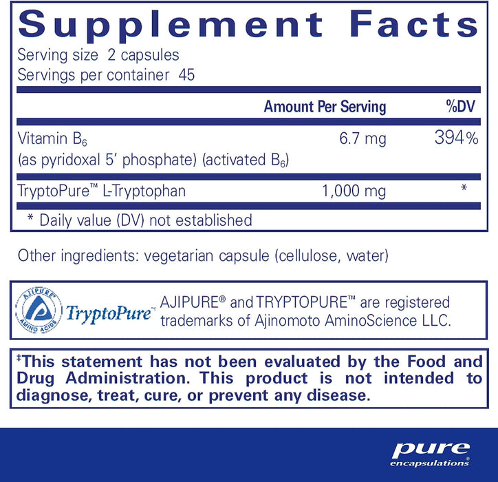 L-Tryptophan 90's by Pure Encapsulations