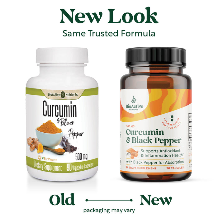 Curcumin with Black Pepper 90 caps by BioActive Nutrients