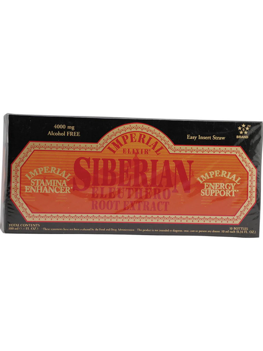 Siberian Eleuthero Extract Vials 10 Vials by Imperial Elixir Ginseng