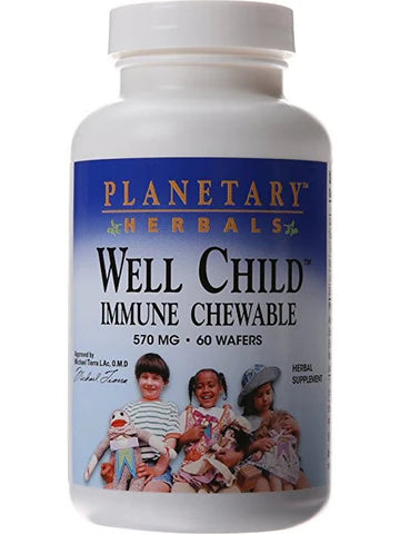 Well Child Immune Chewable 570mg 60 Wafers by Planetary Herbals