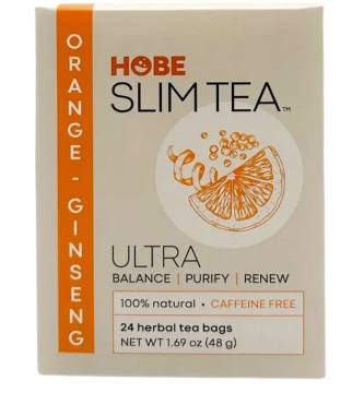 Ultra Slim Tea Orange Ginseng  24 Bags by Hobe Labs