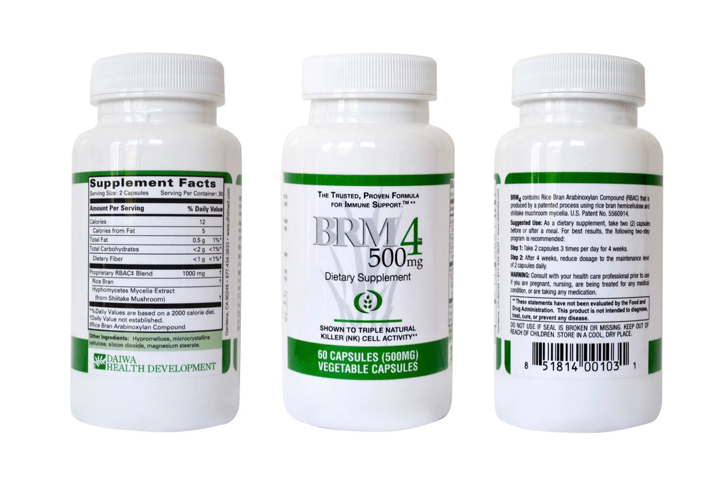 BRM4 500 mg 60 Vegetable Capsules by Daiwa Health