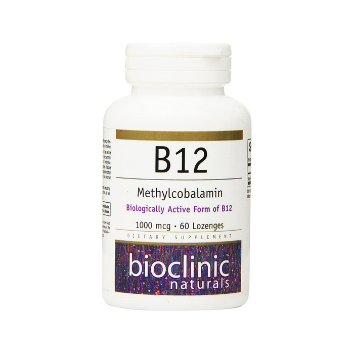 B12 Methylcobalamin 1000 mcg 60 lozenges by Bioclinic Naturals