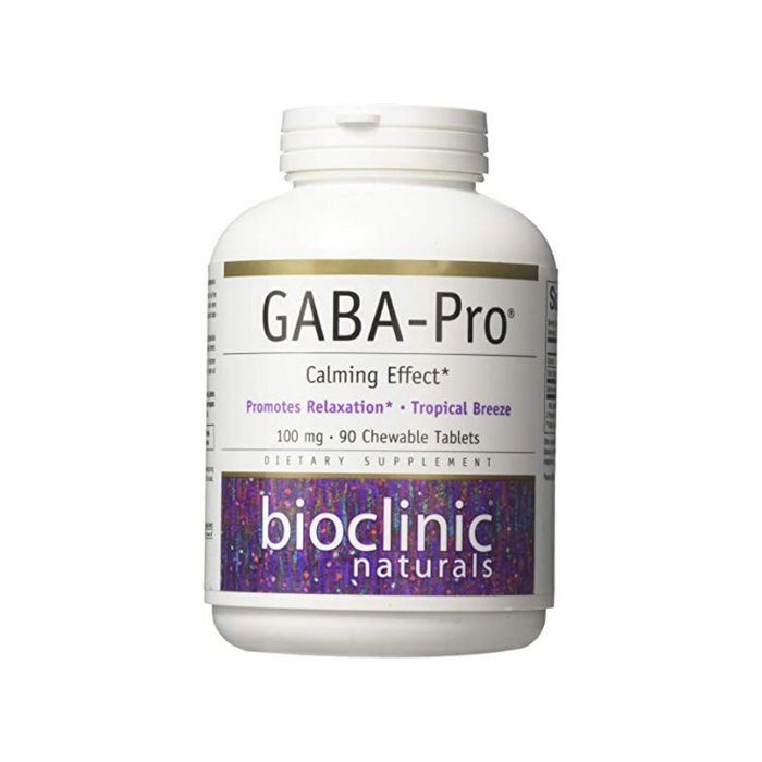 GABA-Pro Tropical Breeze 90 Chewable Tablets by Bioclinic Naturals