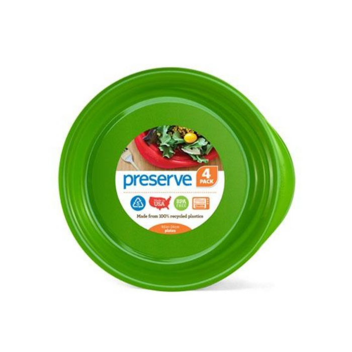 Everyday Plate Green Apple 4 Pieces by Preserve