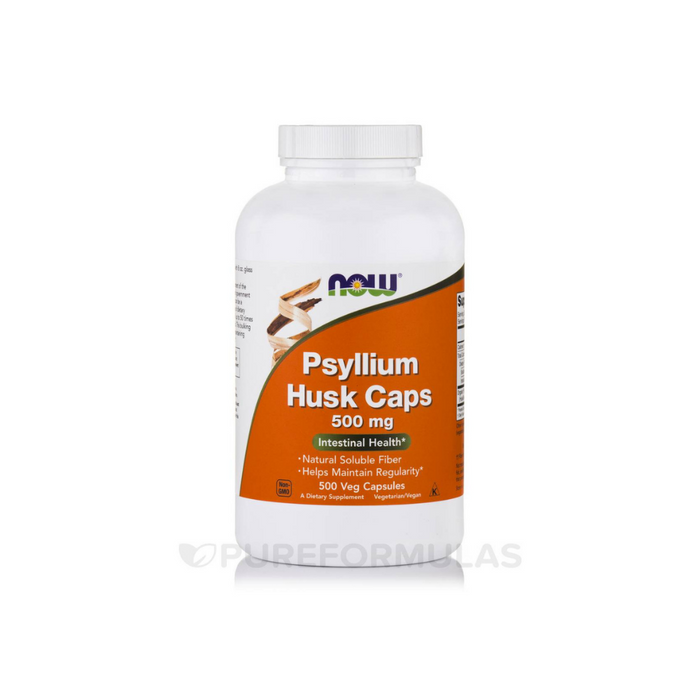 Psyllium Husk capsules 500 mg 500 capsules by NOW Foods