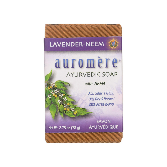 Ayurvedic Bar Soap Lavender-Neem 2.75 oz by Auromere