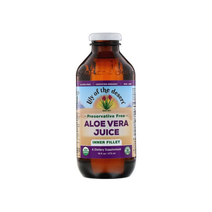 Aloe Vera Juice Preservative Free 16 oz by Lily Of The Desert