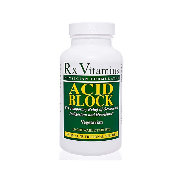 Acid Block 60 chewables tablets by Rx Vitamins