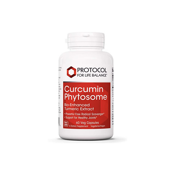 Curcumin Phytosome 60 vegetarian capsules by Protocol For Life Balance