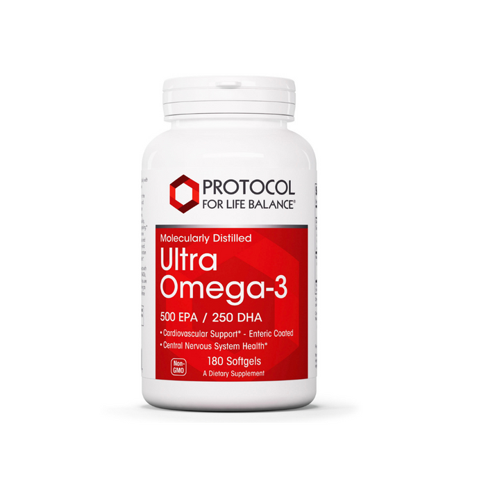 Ultra Omega-3 500 EPA - 250 DHA 180 softgels by Protocol For Life Balance