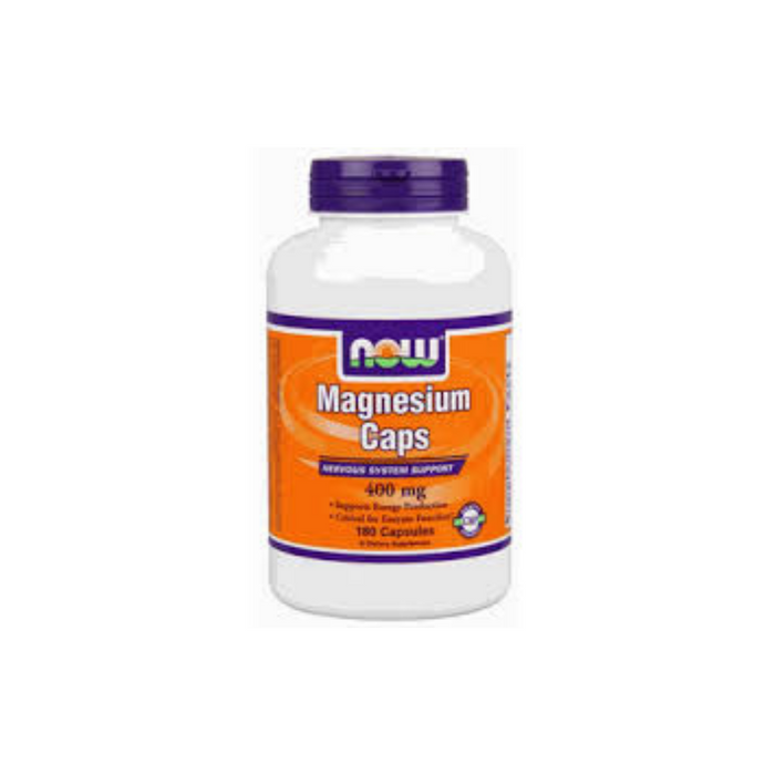 Magnesium capsules 400 mg 180 capsules by NOW Foods
