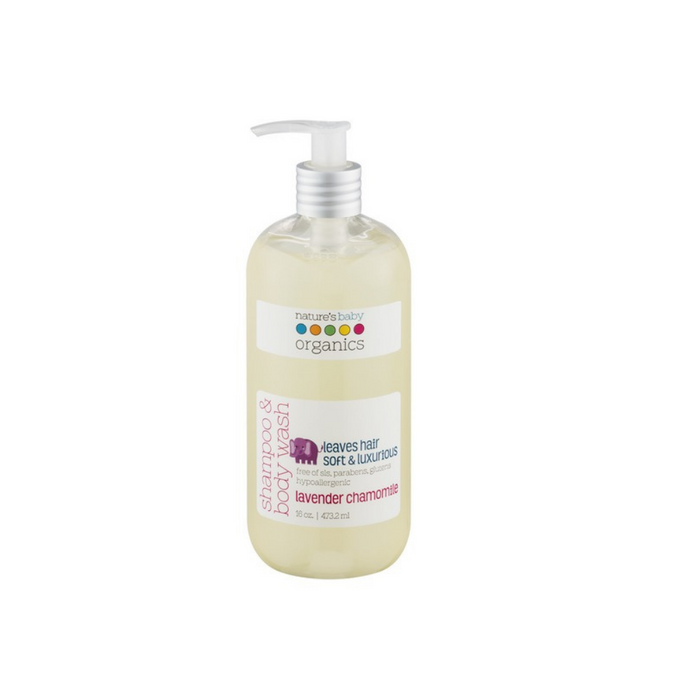 Shampoo and Body Wash All Natural Lavender Chamomile 16 oz by Nature's Baby Organics