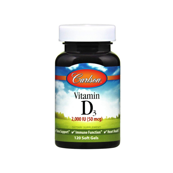 Vitamin D 2000 IU 120 softgels by Carlson Labs