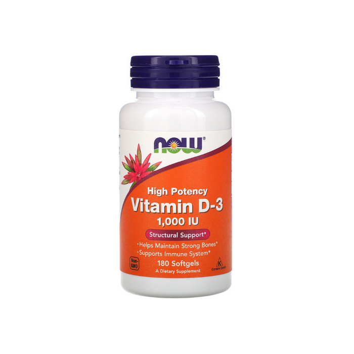 Vitamin D-3 1,000 IU 180 softgels by NOW Foods