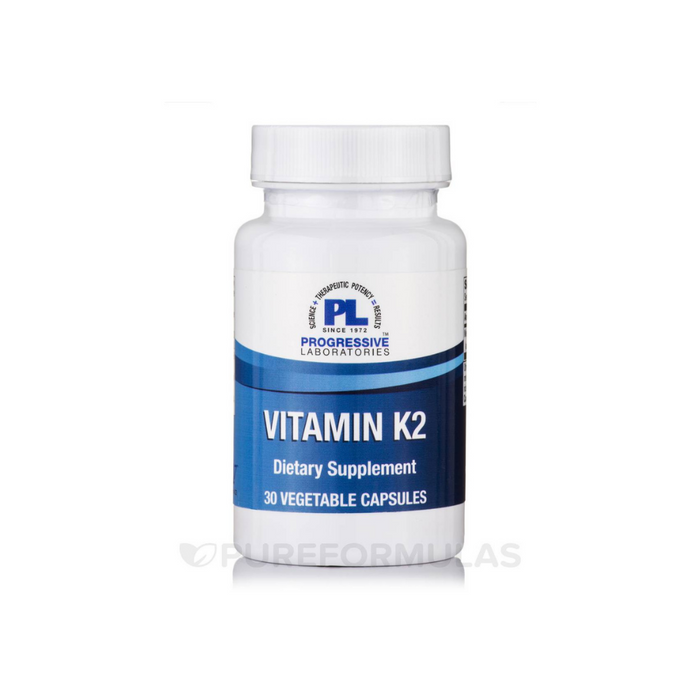 Vitamin K2 30 vegetarian capsules by Progressive Labs