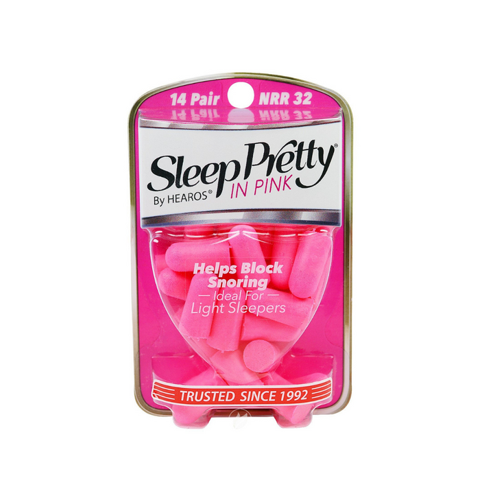 Sleep Pretty In Pink Women's Ear Plugs 14 Unit by Hearos