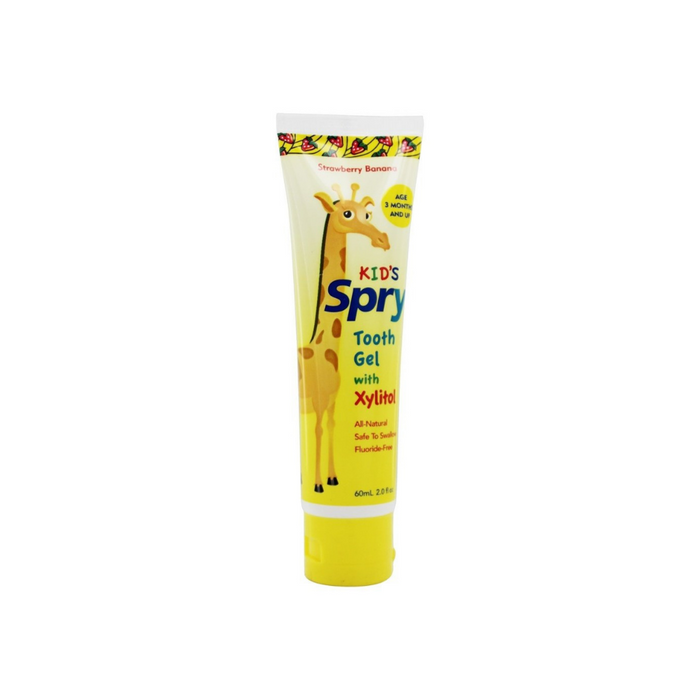 Spry Tooth Gel with 35% Xylitol Natural Bubble Gum 2 oz by Spry