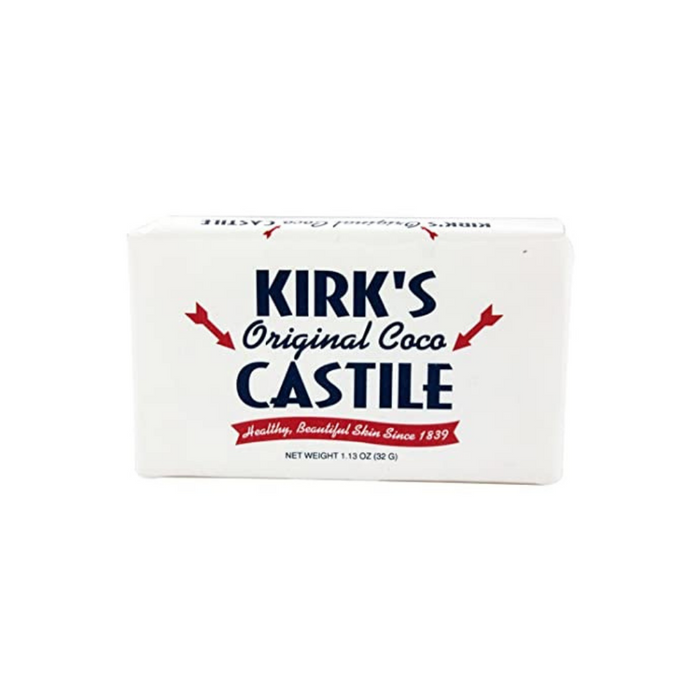 Castile Bar Soap Original Travel Size 1.13 oz by Kirks Natural