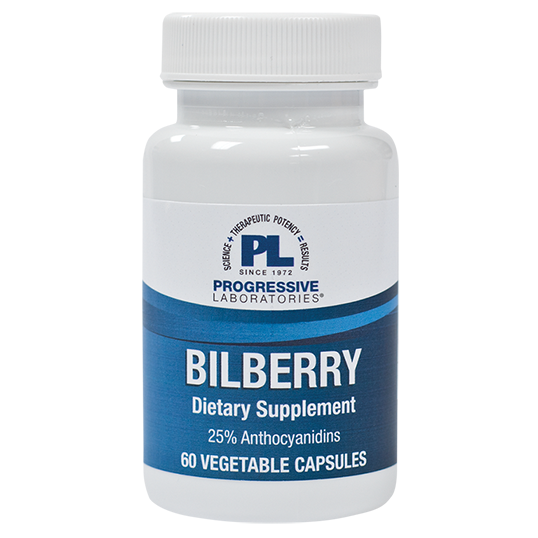 Bilberry 60 vegetarian capsules by Progressive Labs