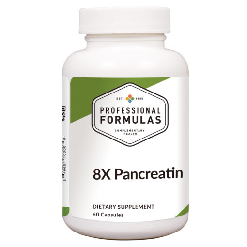 8X Pancreatin 60 caps by Professional Complementary Health Formulas