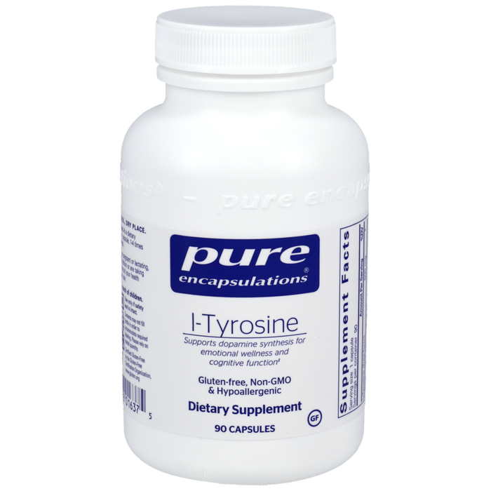 L-Tyrosine 500 mg 90 vegetarian capsules by Pure Encapsulations