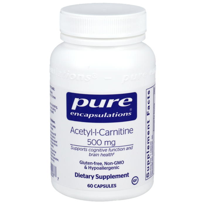 Acetyl-L-Carnitine 500 mg 60 vegetarian capsules by Pure Encapsulations