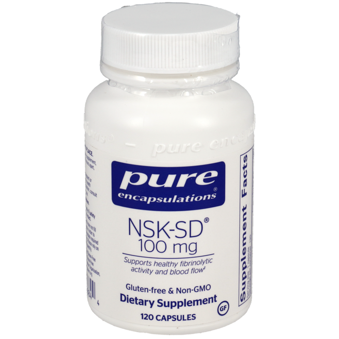 NSK-SD Nattokinase 100 mg 120 vegetarian capsules by Pure Encapsulations