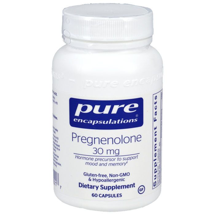 Pregnenolone 30 mg 60 vegetarian capsules by Pure Encapsulations