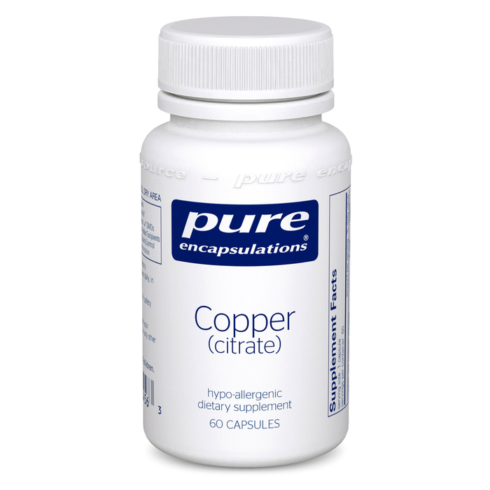 Copper citrate 60 vegetarian capsules by Pure Encapsulations