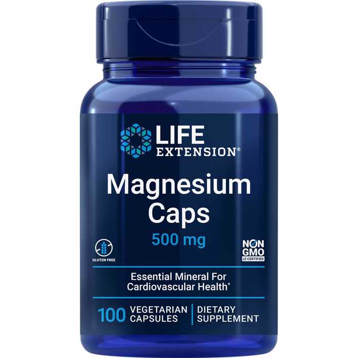 Magnesium 500mg 100 vegcapsules by Life Extension