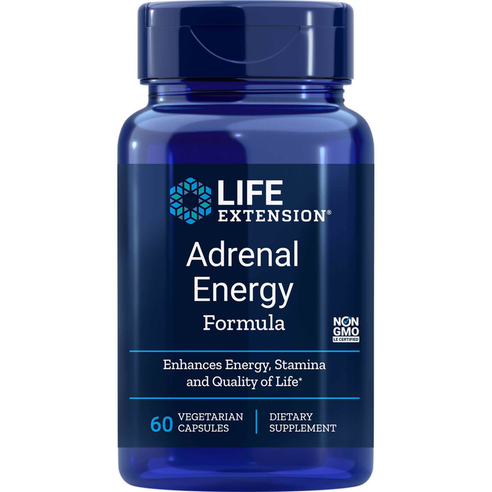 Adrenal Energy Formula 60 vegetarian capsules by Life Extension