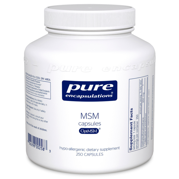 MSM 850 mg 250 vegetarian capsules by Pure Encapsulations