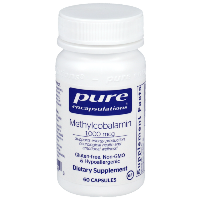 Methylcobalamin 1000 mcg 60 vegetarian capsules by Pure Encapsulations