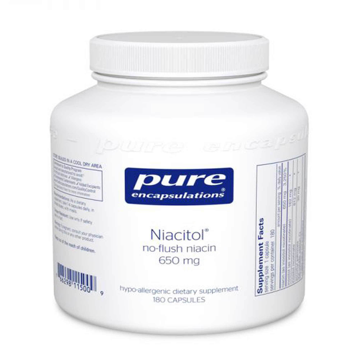 Niacitol 500 mg 180 vegetarian capsules by Pure Encapsulations