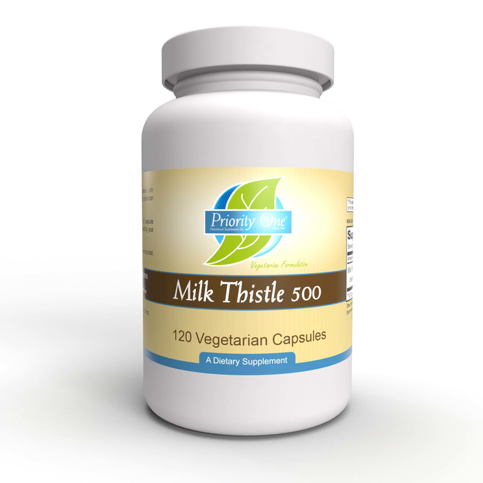 Milk Thistle 500 mg 120 vegetarian capsules by Priority One